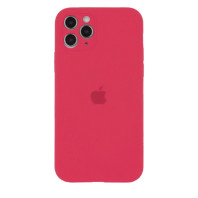 Чехол Silicone Case Full Camera для iPhone 11 Pro Max Red raspberry